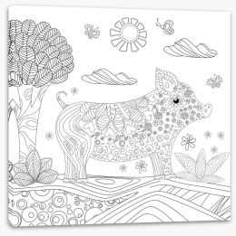 Colour Your Own Stretched Canvas 228872000
