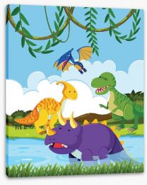 Dinosaurs Stretched Canvas 229096298