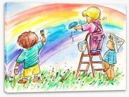 You can paint a rainbow Stretched Canvas 22929924