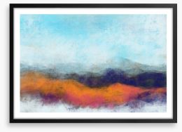 Desert hues Framed Art Print 230540504