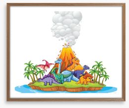 The volcano gang Framed Art Print 230794496