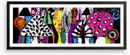 Party trees panoramic Framed Art Print 232322507