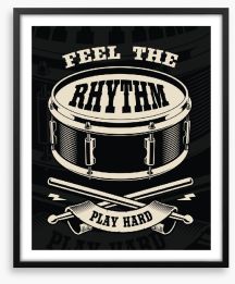 Feel the rhythm Framed Art Print 234577602
