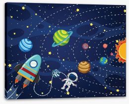 Rockets and Robots Stretched Canvas 235815625