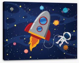 Rockets and Robots Stretched Canvas 235815895