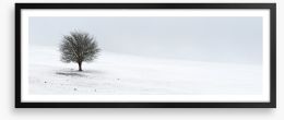 Solo in the snow Framed Art Print 237144674