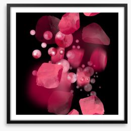 Petals and pearls Framed Art Print 237553830