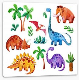 Dinosaurs Stretched Canvas 239980727