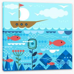 Under The Sea Stretched Canvas 240455097