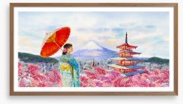 Tokyo spring Framed Art Print 242589355