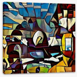 Cubism Stretched Canvas 244354502