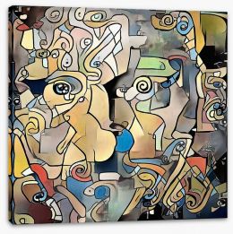 Cubism Stretched Canvas 244354514