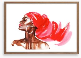 Scarlet beauty Framed Art Print 244394433
