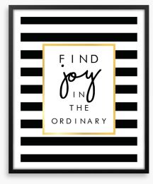 Find joy Framed Art Print 245226182