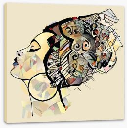 African Art Stretched Canvas 245543393