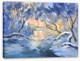 Winter Stretched Canvas 246420553