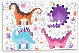 Dinosaurs Stretched Canvas 247686232