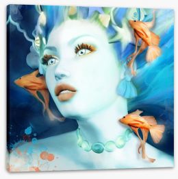 Mermaid surprise Stretched Canvas 249611896