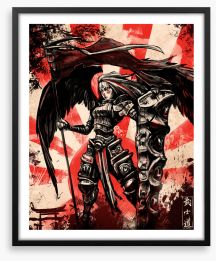 The angel warrior Framed Art Print 249689430