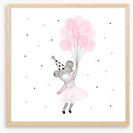The balloon girl 2 Framed Art Print 250124499