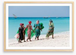 Zanzibar stroll Framed Art Print 25055979