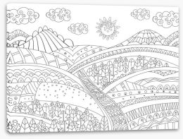 Colour Your Own Stretched Canvas 251014099