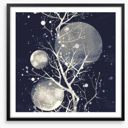 Three moons Framed Art Print 251571612