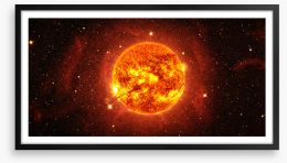 Solar flare plasma Framed Art Print 251615815