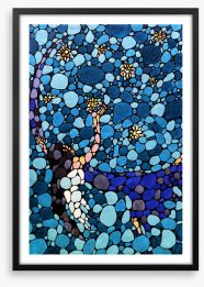 Making stars mosaic Framed Art Print 252639334