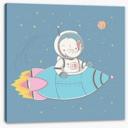 Rockets and Robots Stretched Canvas 252822745