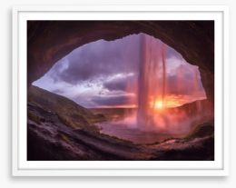 Waterfalls Framed Art Print 253788386