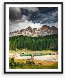 Mountains Framed Art Print 254516578