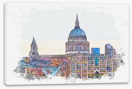 London Stretched Canvas 255171901