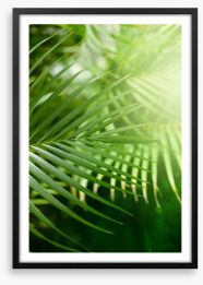 Jungle greens Framed Art Print 255201446
