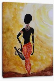African Art Stretched Canvas 255457360