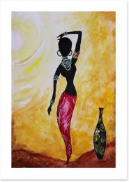 African Art Art Print 255457422