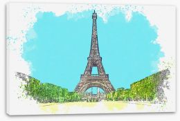 Paris Stretched Canvas 256258942