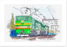 The green train
