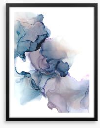 Ice cold indigo Framed Art Print 256530693
