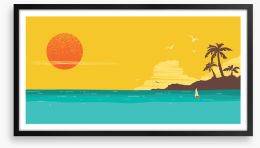 Beach House Framed Art Print 256896799