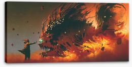 Dragons Stretched Canvas 256962629