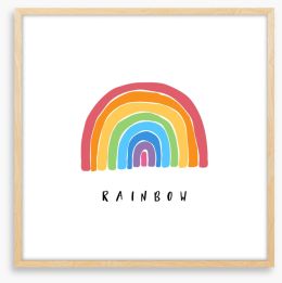Perfect rainbow Framed Art Print 257953344