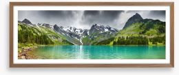 Altai mountain lake Framed Art Print 25806541