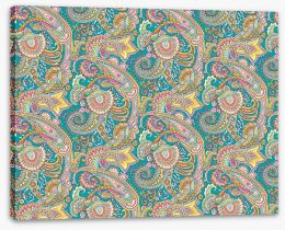 Paisley Stretched Canvas 258371509