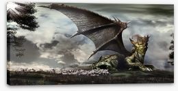 Dragons Stretched Canvas 258664510