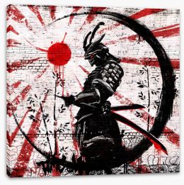 Red sun warrior Stretched Canvas 259297228