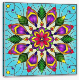 Stained Glass Stretched Canvas 260650674