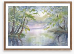 On the river Framed Art Print 260759394