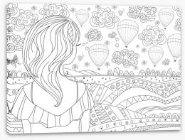 Colour Your Own Stretched Canvas 261060673