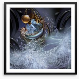 The curious coral Framed Art Print 261406965